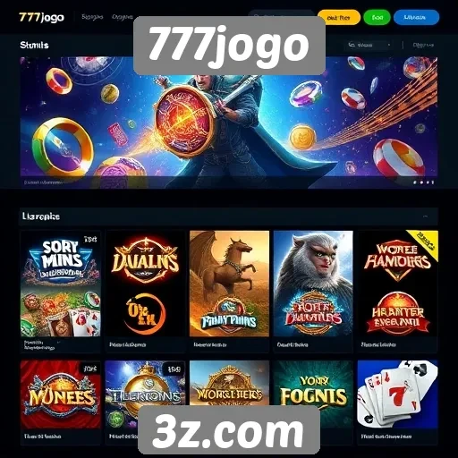 Variedade de jogos oferecidos no site 777jogo